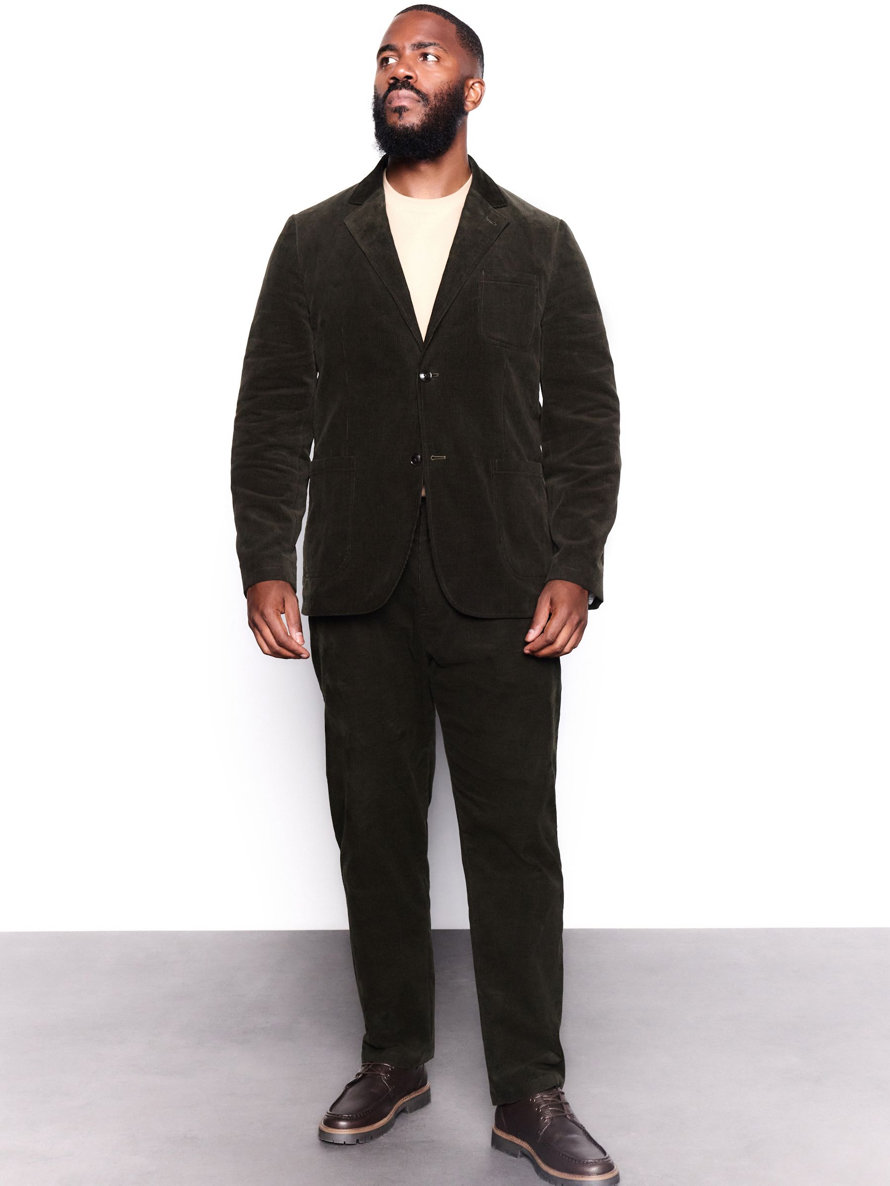 Groen - Relaxed Fit Corduroy Suit Jacket