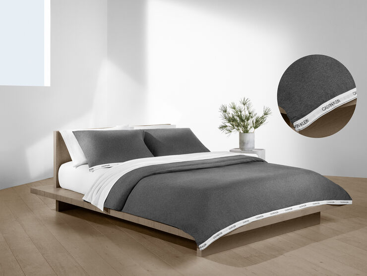 Calvin Klein Classic Logo sengesæt Heathered charcoal