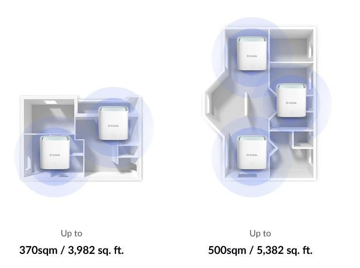 D-Link - EAGLE PRO AI AX1500 Mesh System - 2 Stk Pakke