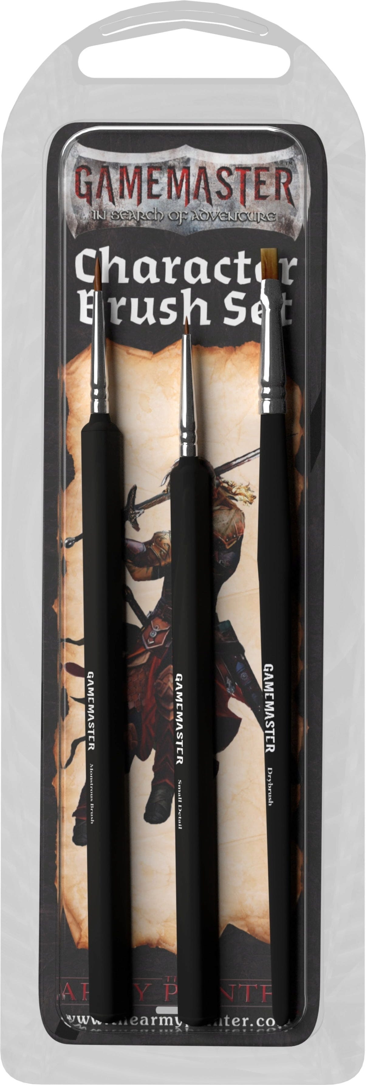 The Army Painter  GameMaster Character Brush Set    Pinselset für Detail, Basecoat & Drybrush
