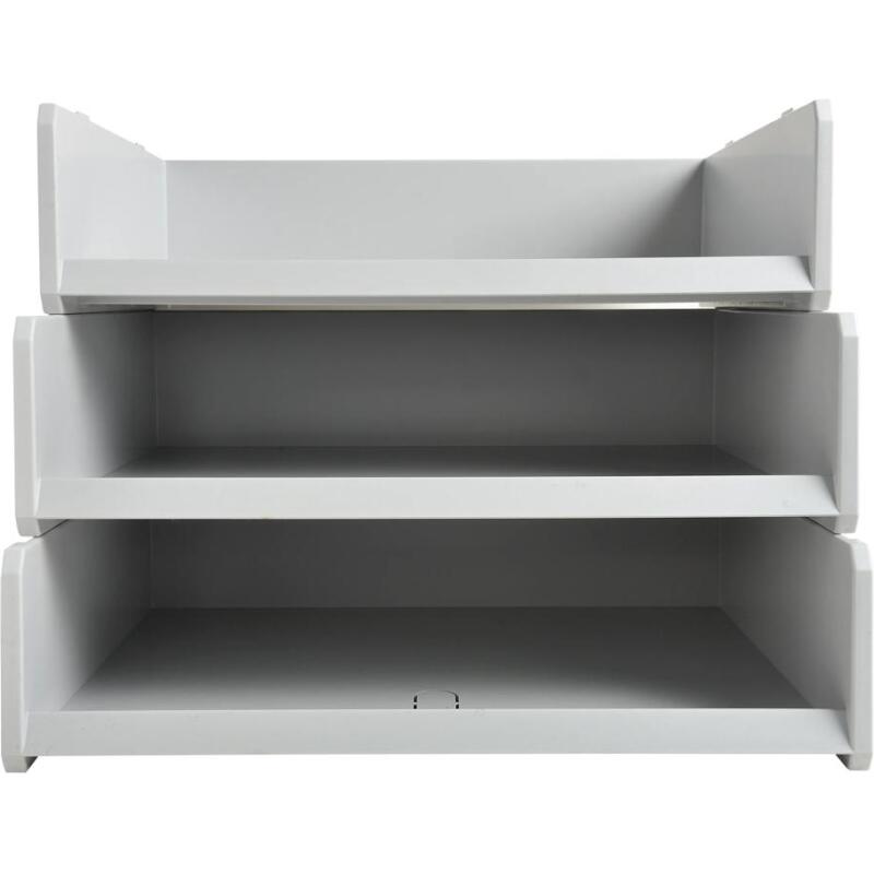 Corbeille à courrier multitri Office - Gris lumière