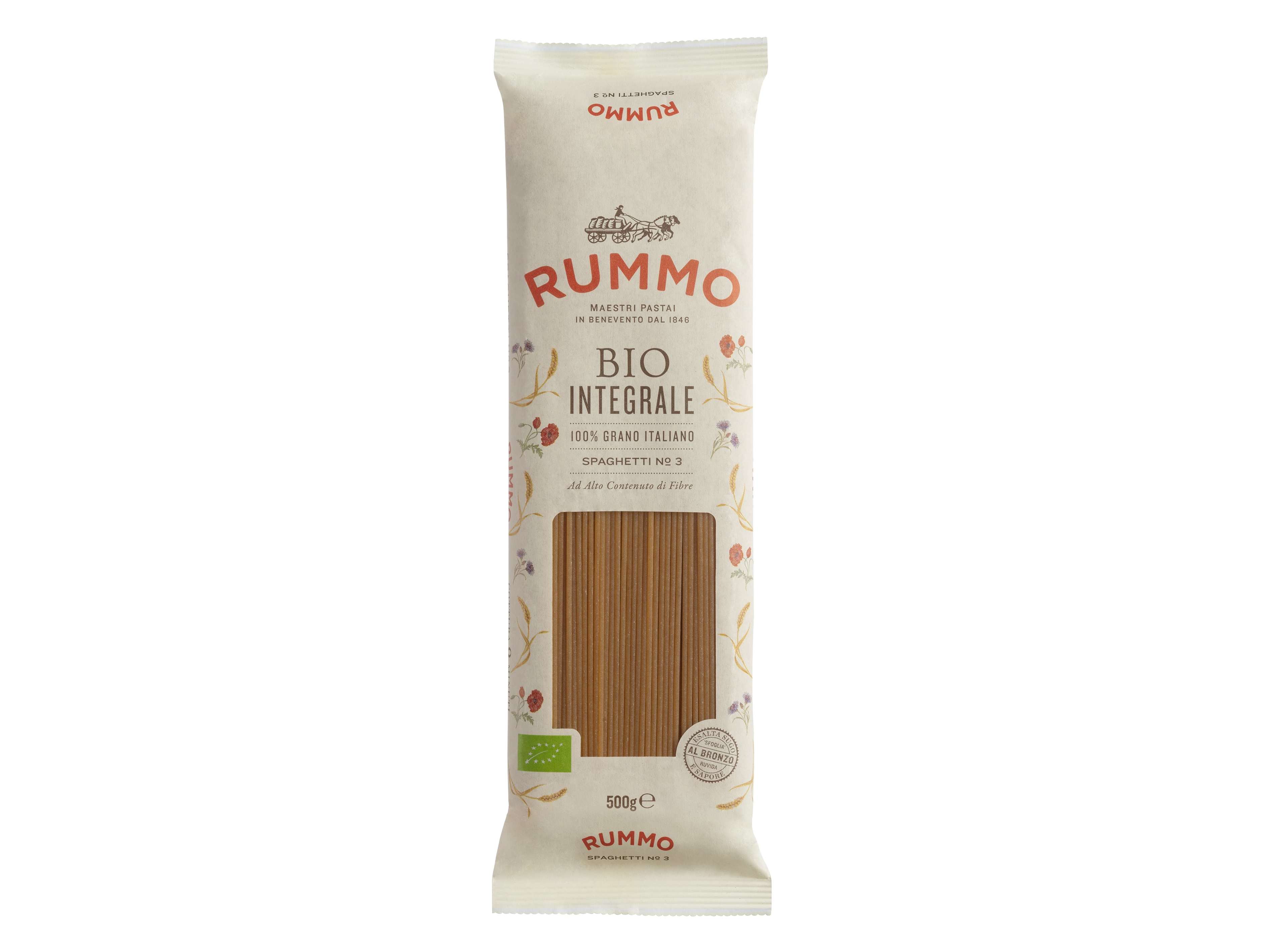 MASSA RUMMO SPAGHETTI INTEGRAL BIO 500G