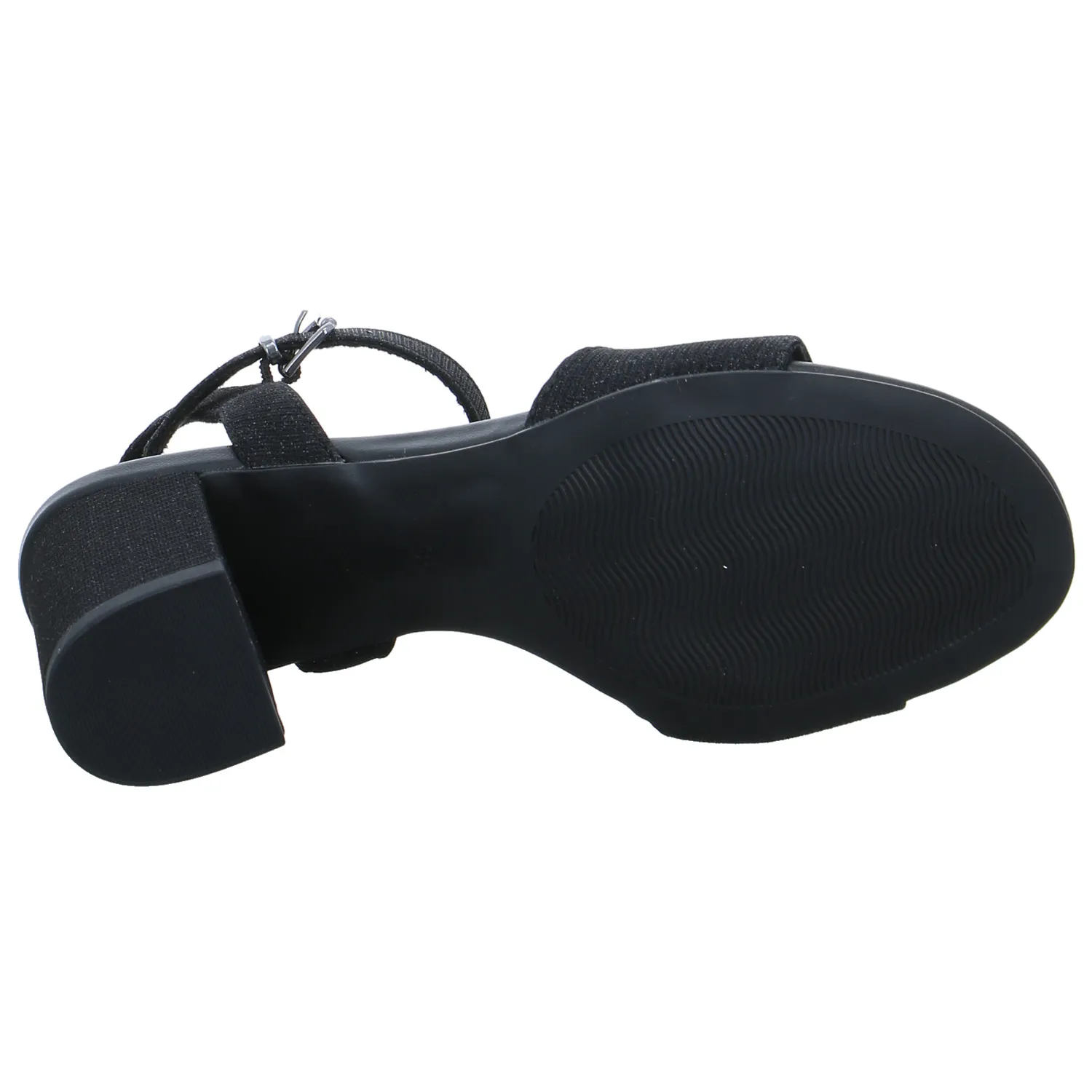 MARCO TOZZI Sandalette Schwarz Textil