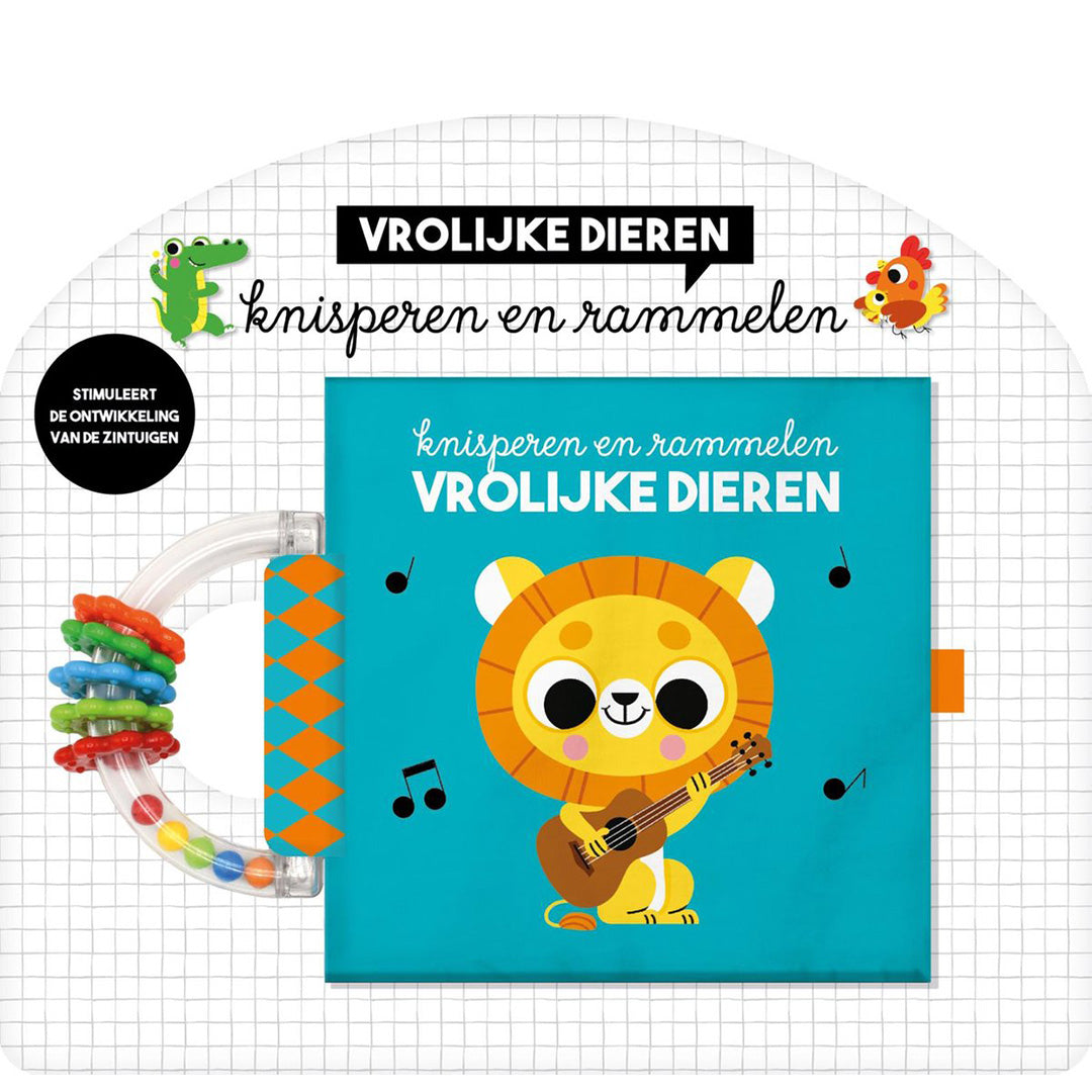 Image books knisperboek met bijtring - vrolijke dieren