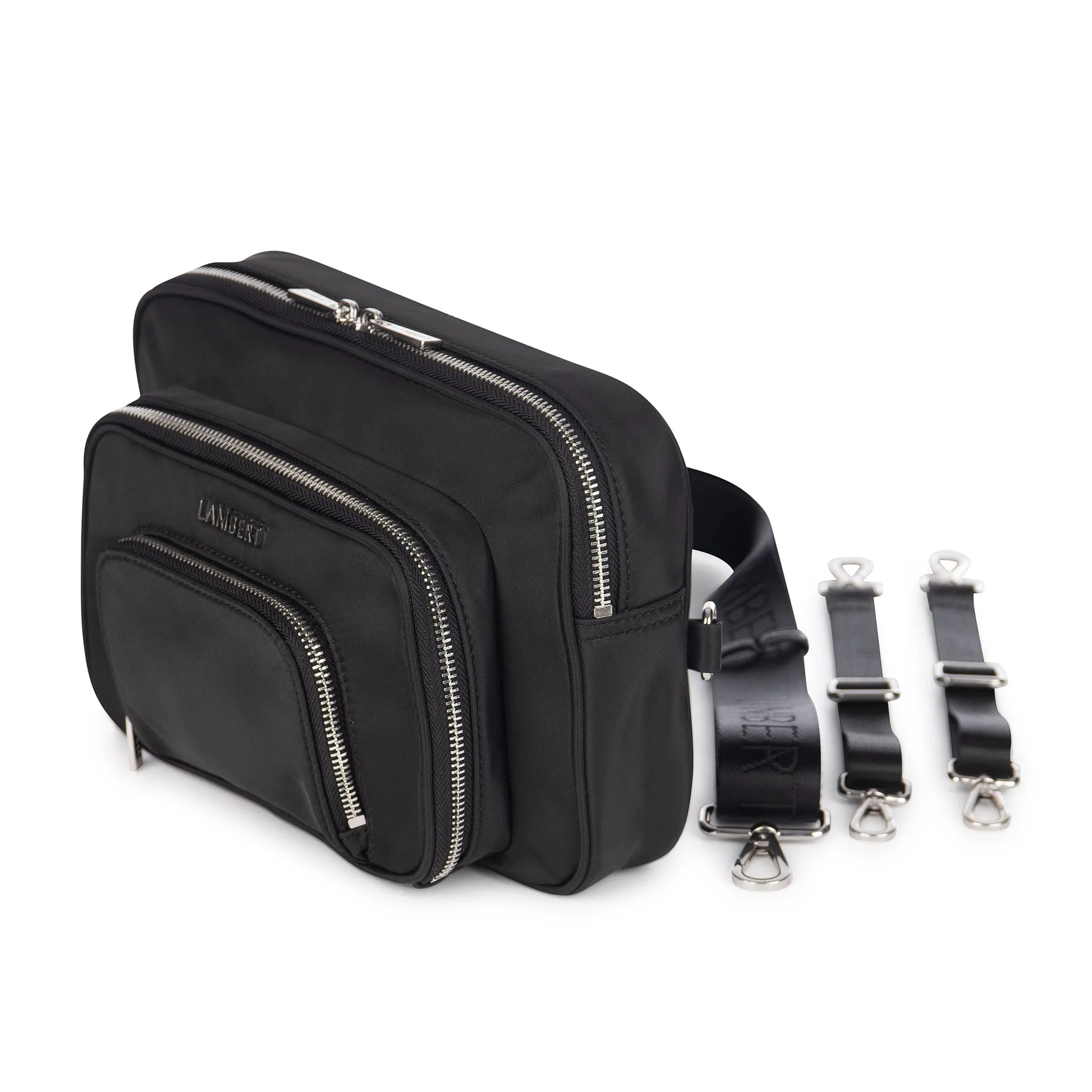 Lambert Petit Sac à Couches + Tapis à Langer Annika - Noir
