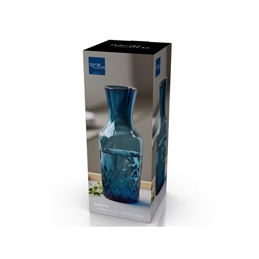 Lyngby Glas Sorrento Vandkaraffel, BLue, 1 L