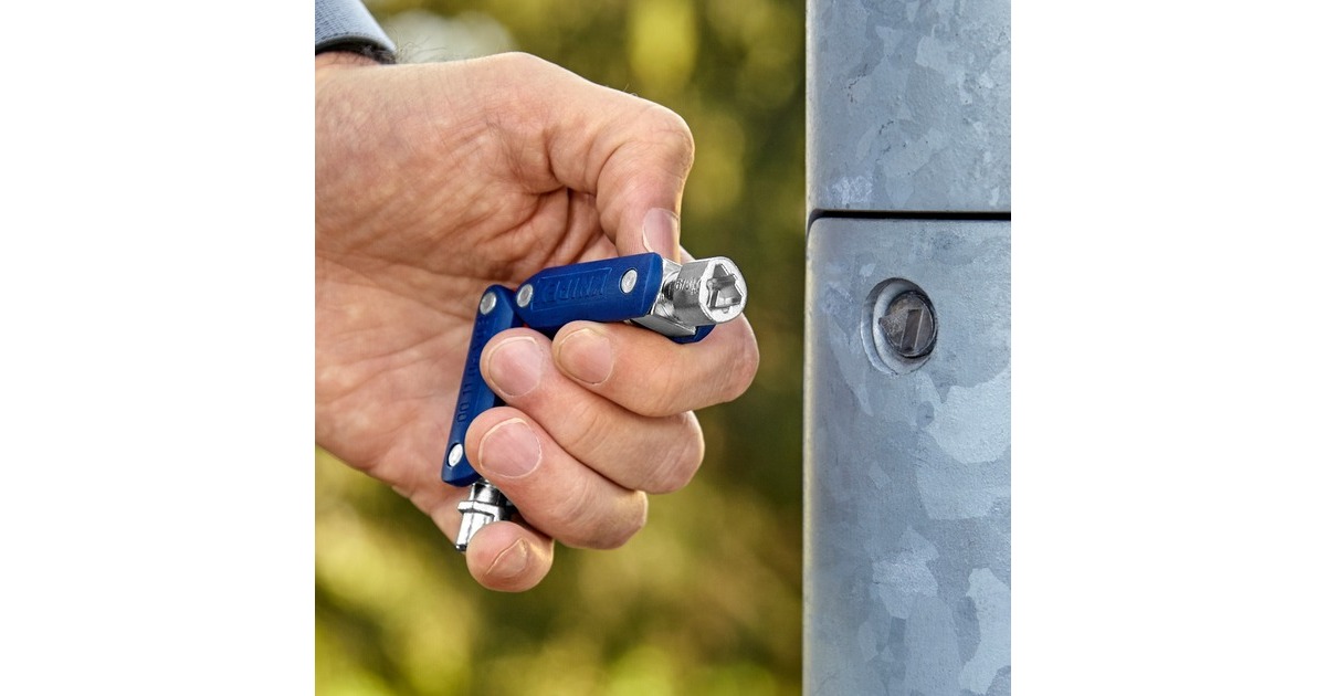 KNIPEXSchakelkastsleutel DoubleJoint 00 11 06 V03 dopsleutel  (Blauw/rood)