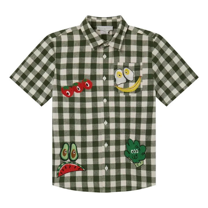 Stella McCartney Kids Chemise Vichy | Vert kaki
