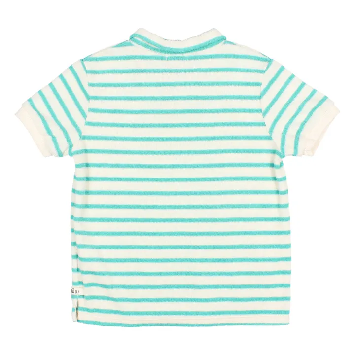 Búho Polo Rayé Eponge | Bleu Vert