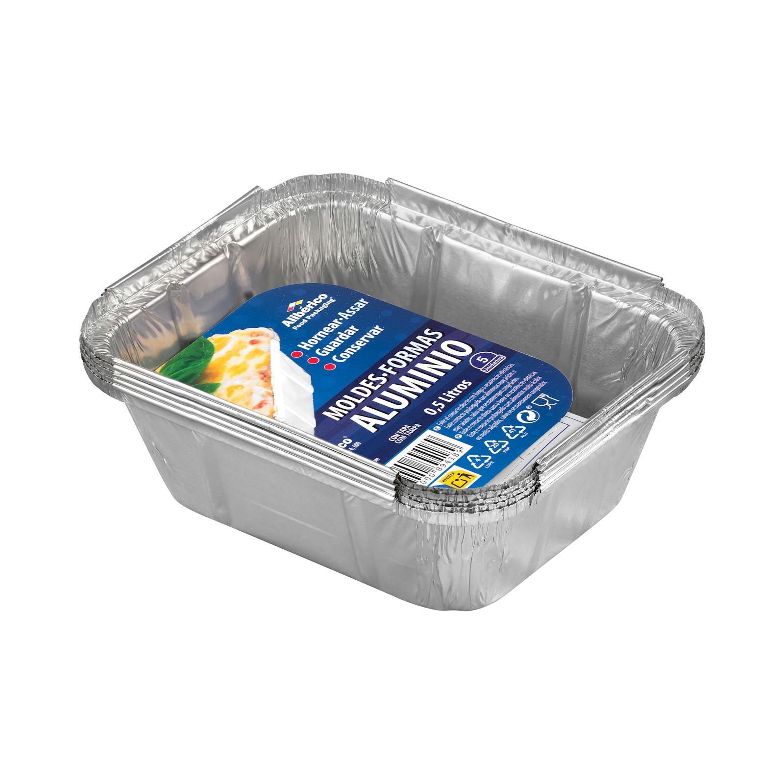 Moule rectangulaire en aluminium Alibérico 0,5 L