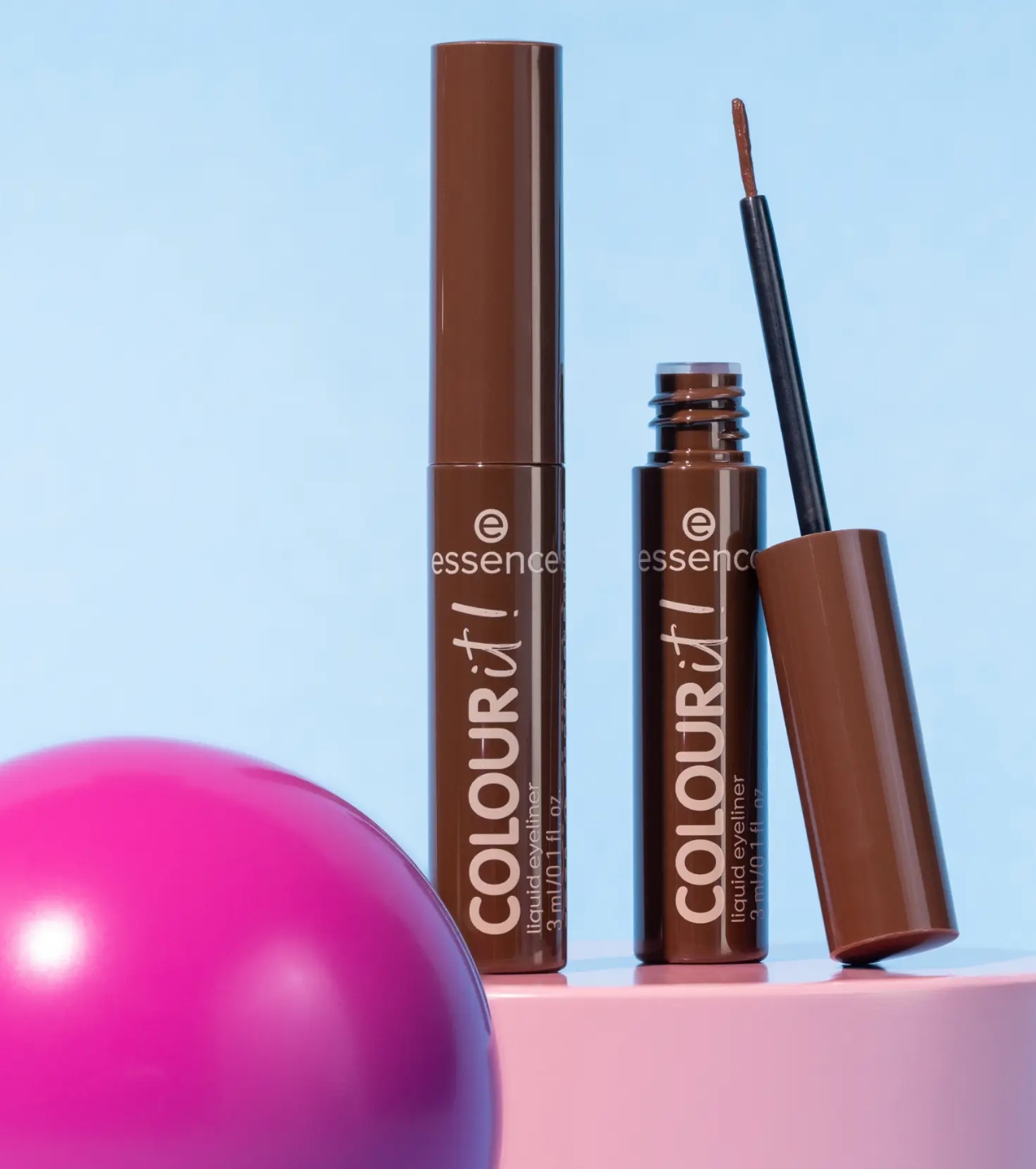 essence - Delineador líquido COLOUR it! - 05: Chocolate Brown