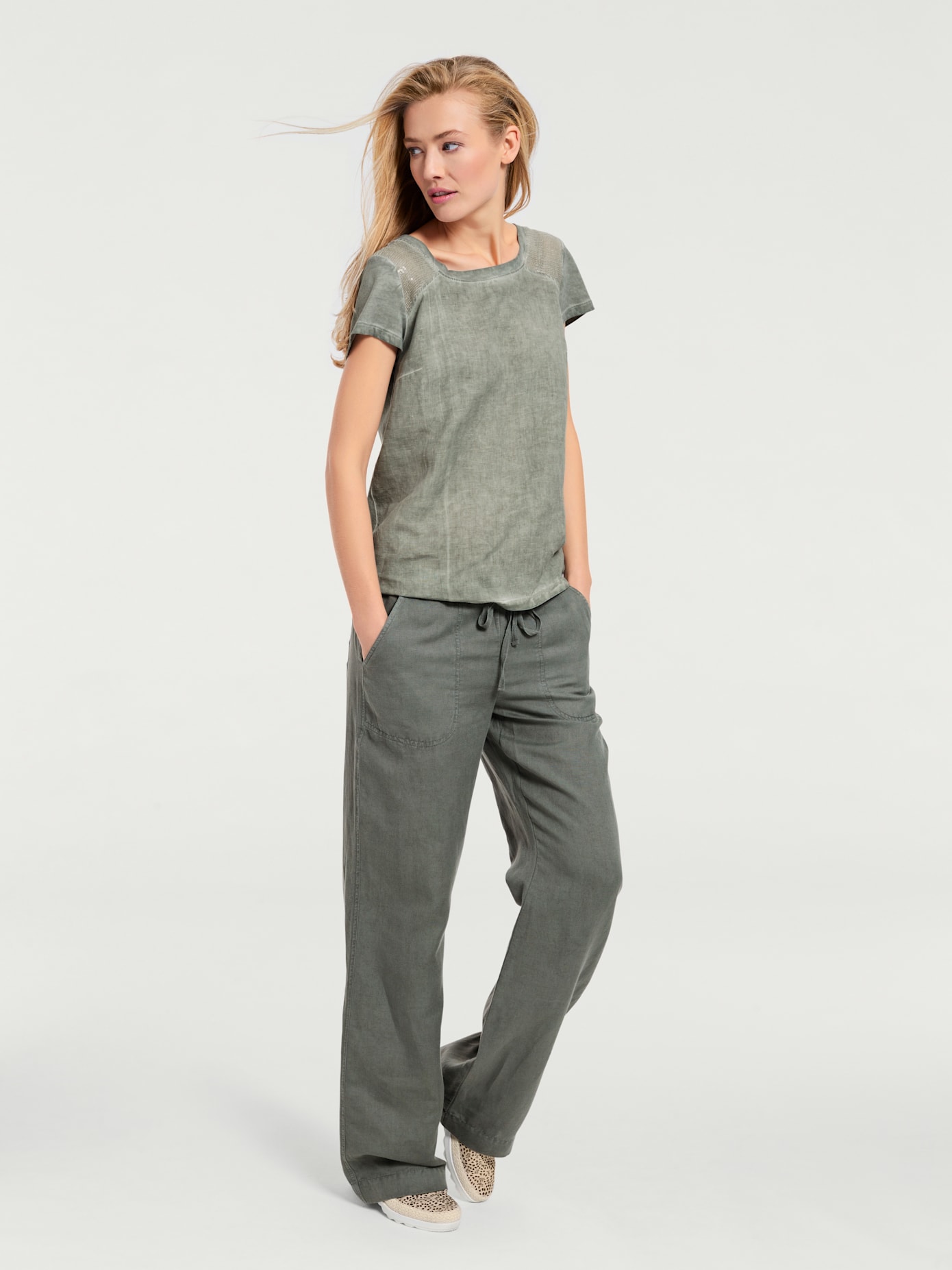 Pantalon jambes larges