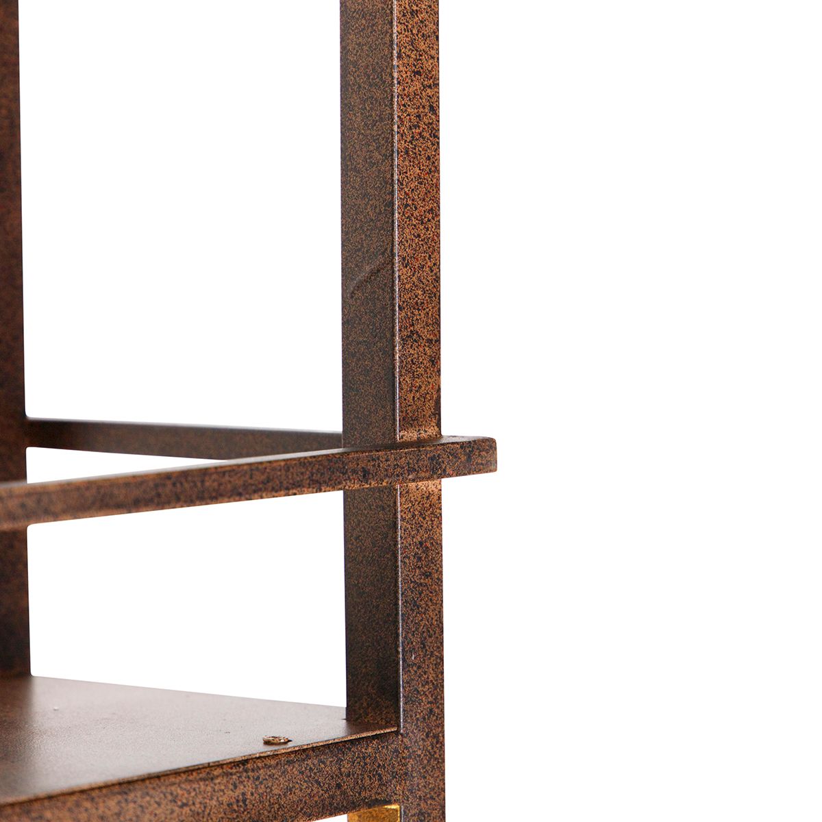 Smart hanglamp roestbruin met rek incl. 4 Wifi A60 - Cage Rack