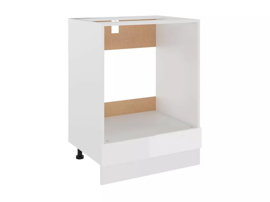 Armoire de cuisine Blanc brillant 60x46x81,5