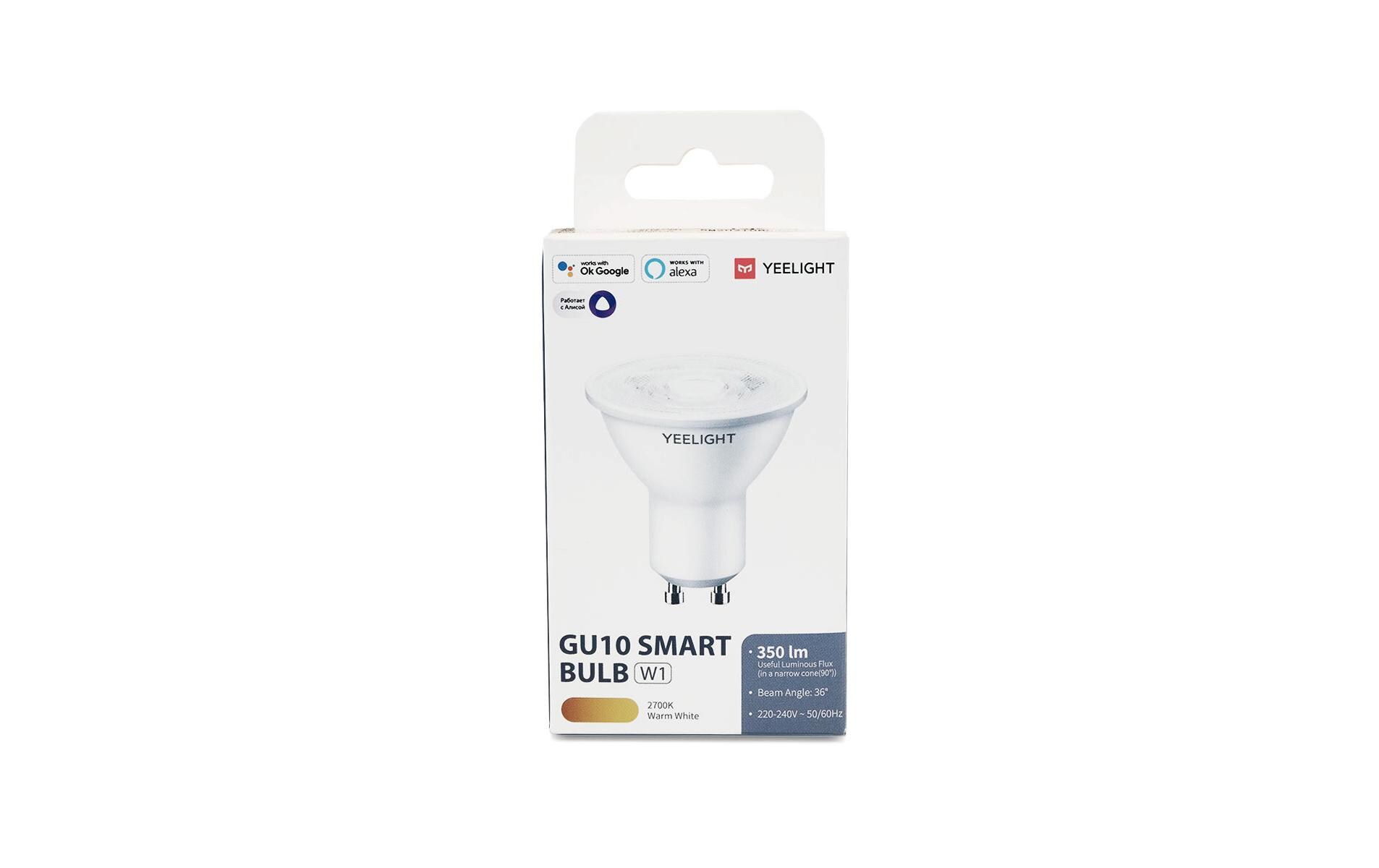 Leuchtmittel Smart LED Lampe, GU10, WarmweissWLAN-fähige Lampe