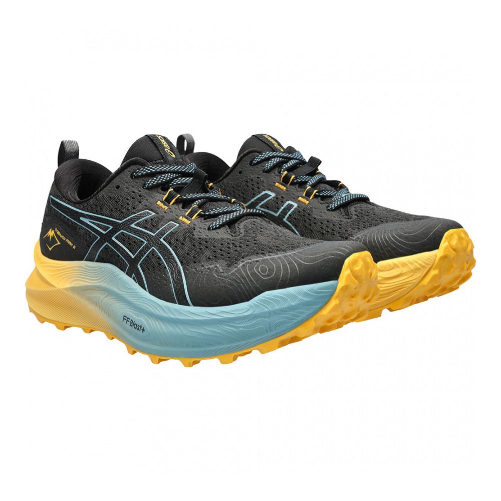 Asics TRABUCO MAX 2 - Chaussures trail Homme black/gris blue