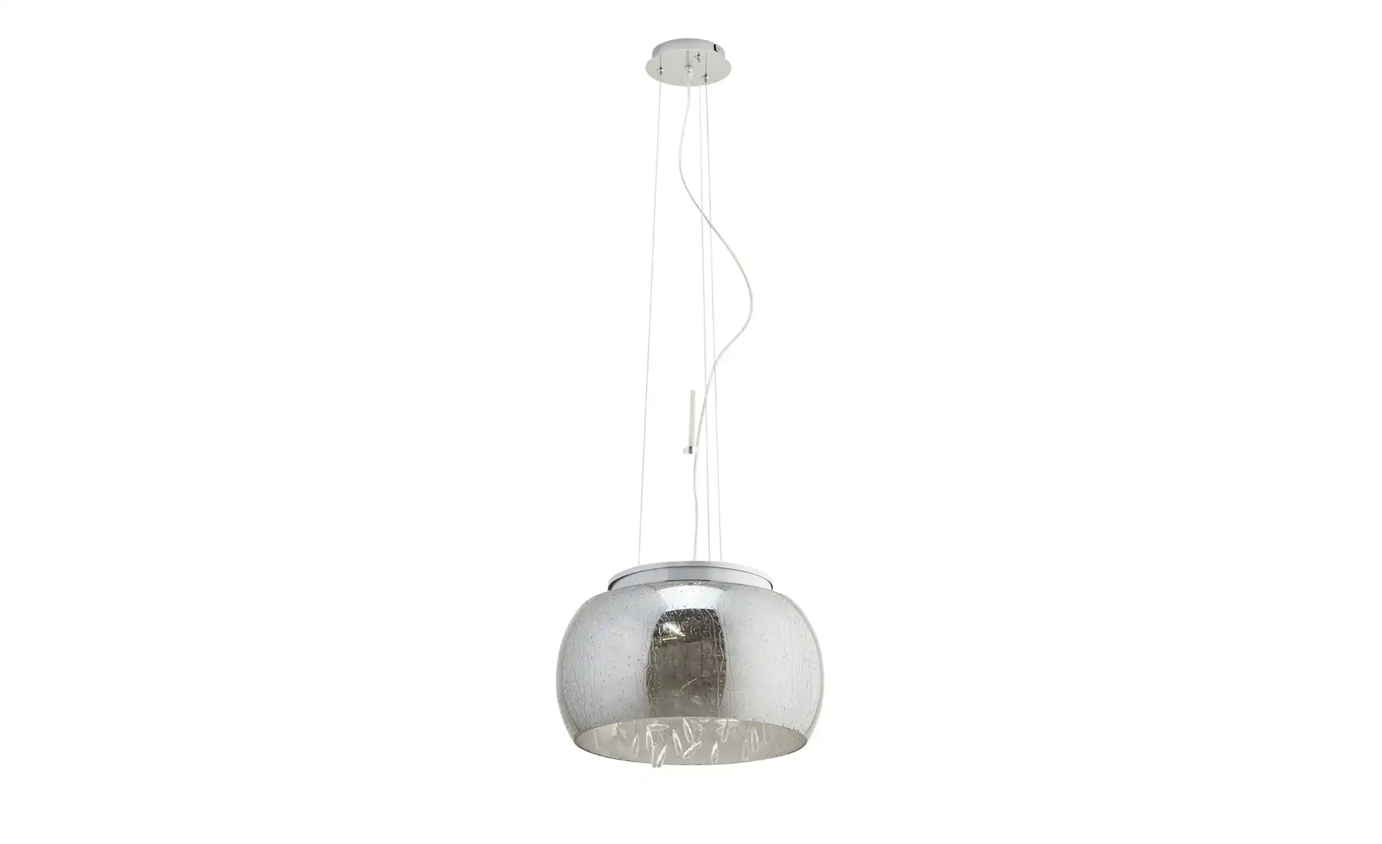 KHG LED-Pendelleuchte, Rauchglas mit Acryltropfen