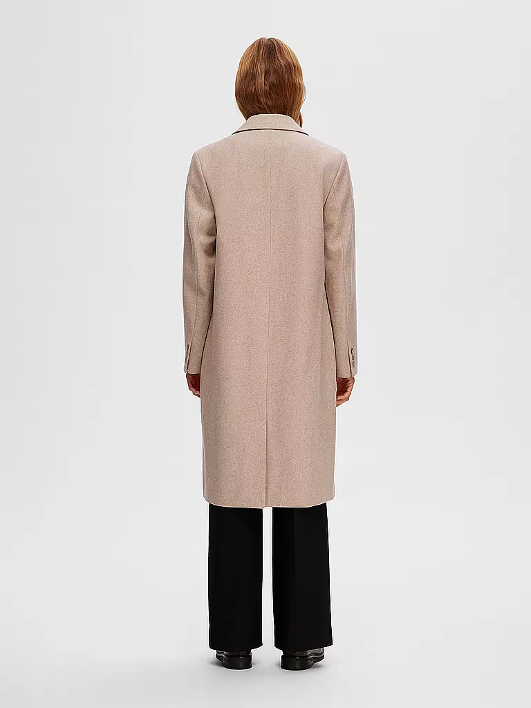 SELECTED FEMME Wollmantel SLFALMA  beige