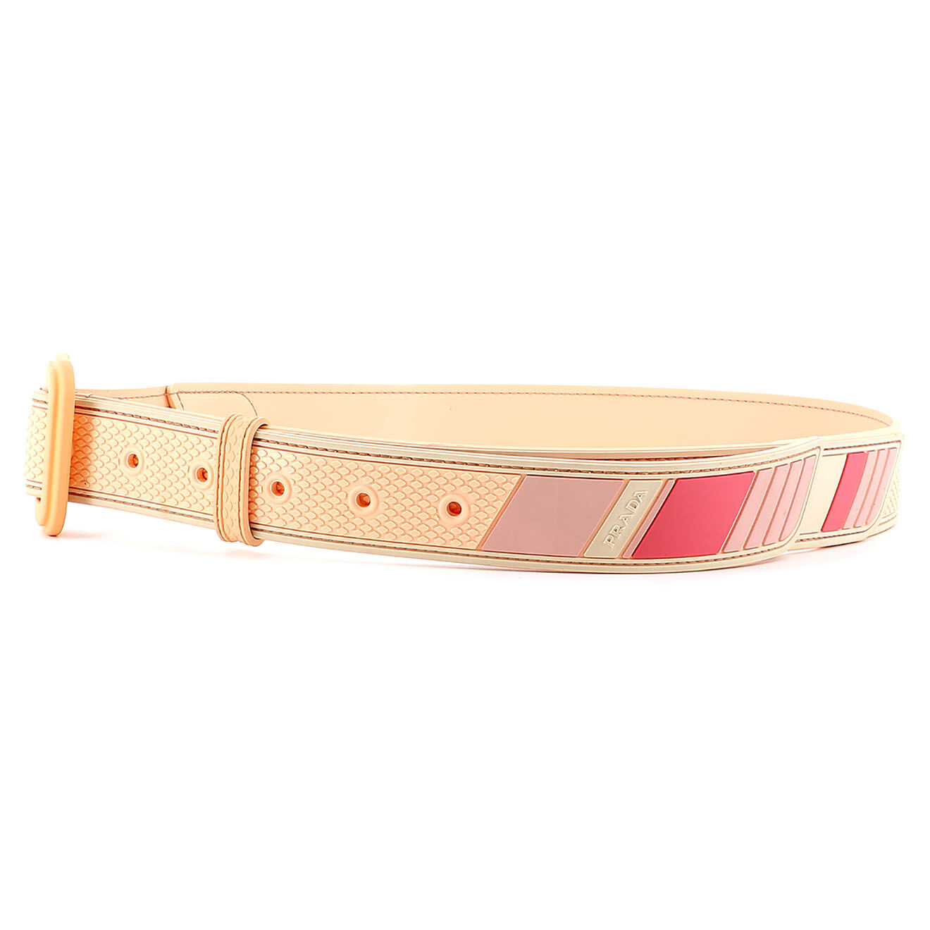 Prada Ceinture en Caoutchouc rose - Neuf sans étiquette