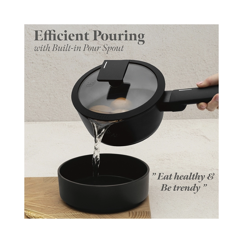 Berlinger Haus 15-teiliges Kochgeschirr-Set Matte Black Collection