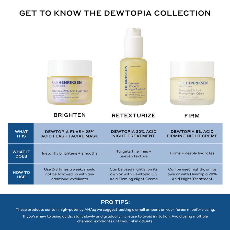 Ole Henriksen Transform Dewtopia 20% Acid Night Treatment 50ml