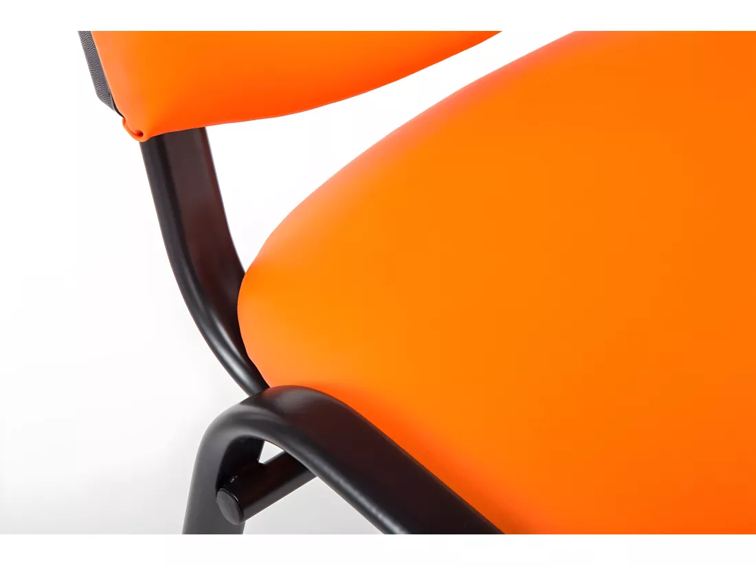 Chaise visiteur assise rembourrée 53 x 53 x 83 cm bur10074
