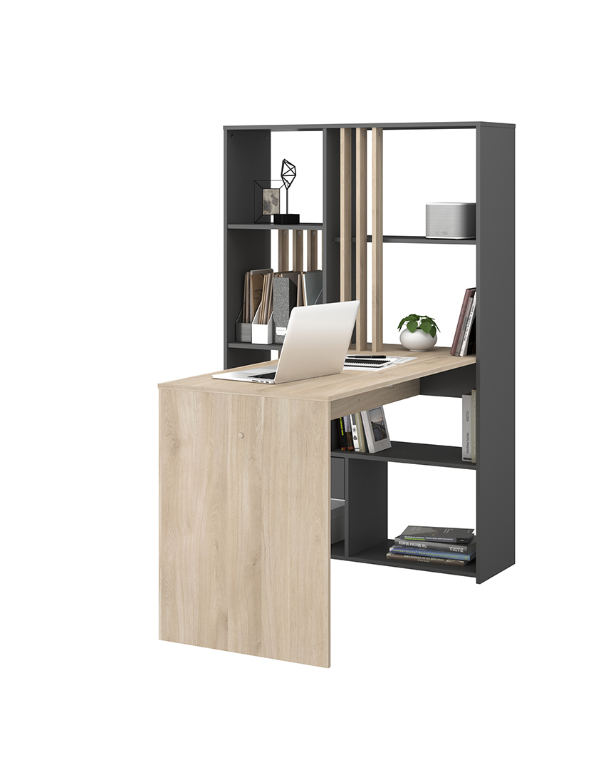 Shadow Secretary Dark Oak and Grey