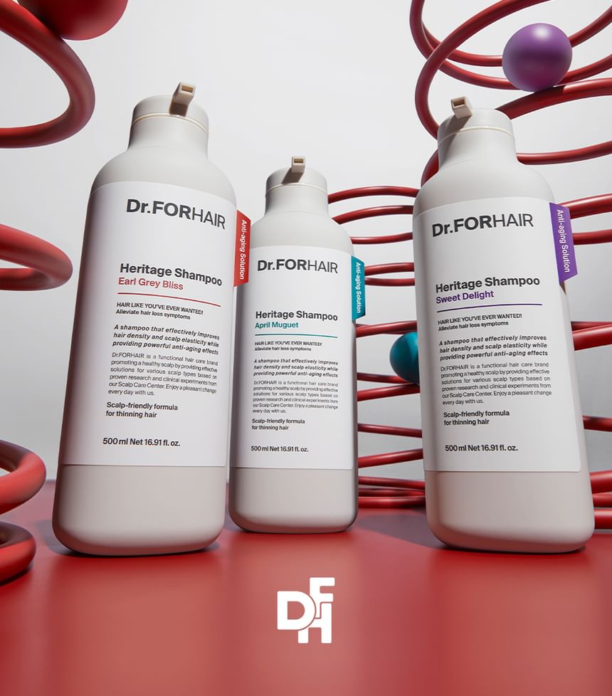 Dr.FORHAIR - Heritage Shampoo - 3 soorten
