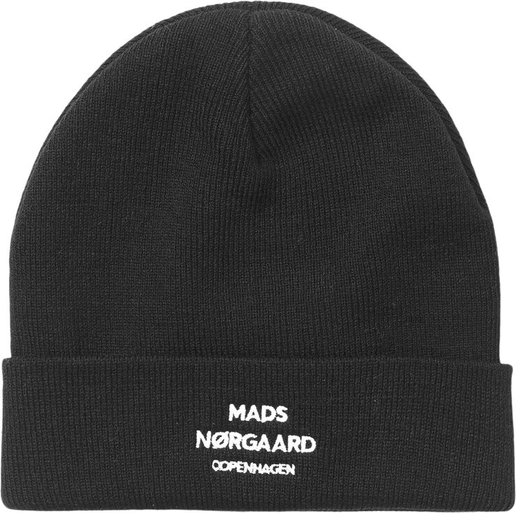 Mads Nørgaard - Copenhagen Isak Logo Ambas Beanie Sort