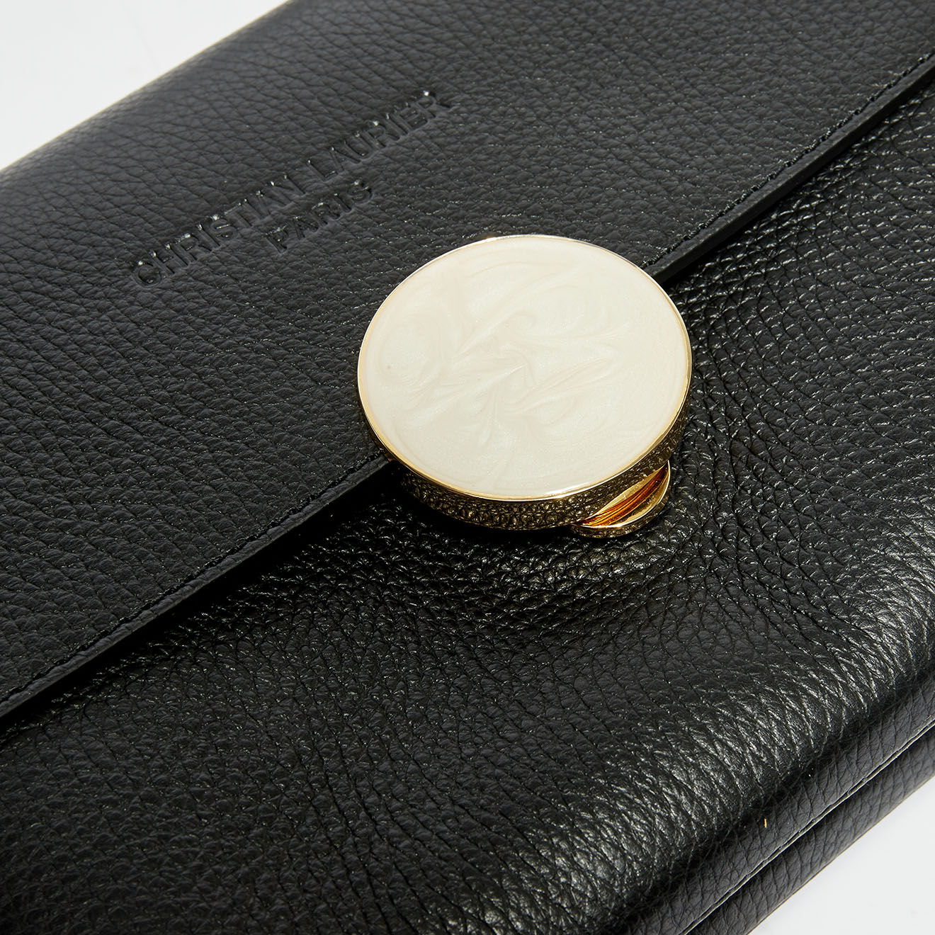 Christian Laurier Sac bandoulière en Cuir Laurel noir - 23x16x7 cm
