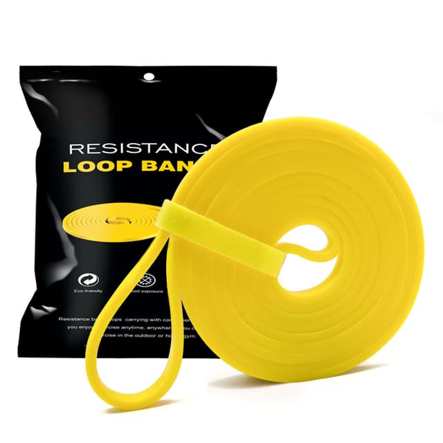 Elastisk modstandsbånd / træningsbånd modstand 2-7 kg Gul