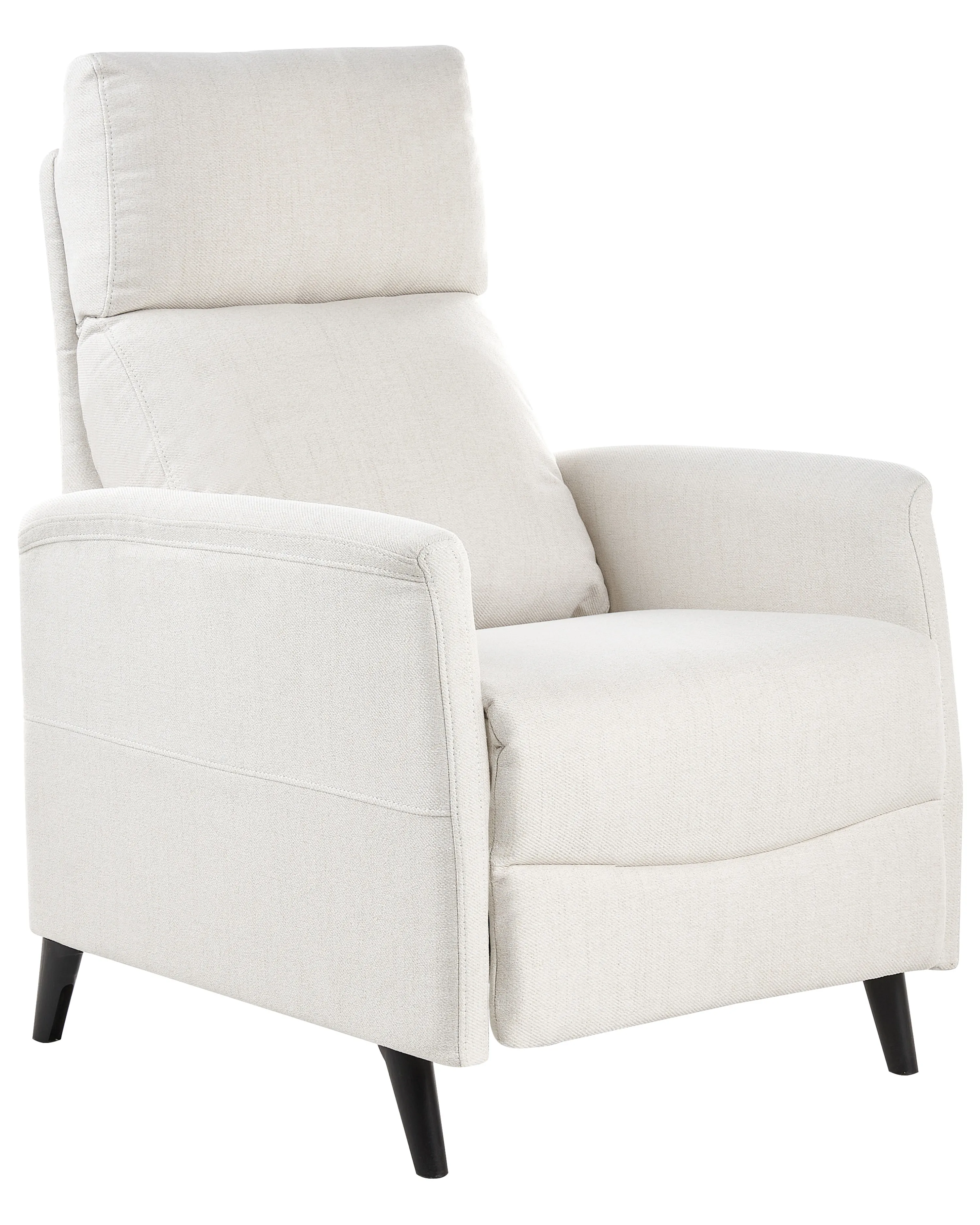 Relaxfauteuil SELVIK inclusief voetensteun Stof Gebroken wit