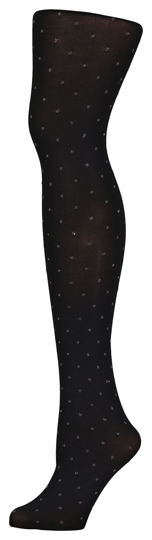 collant fashion brillant pois 60 deniers noir