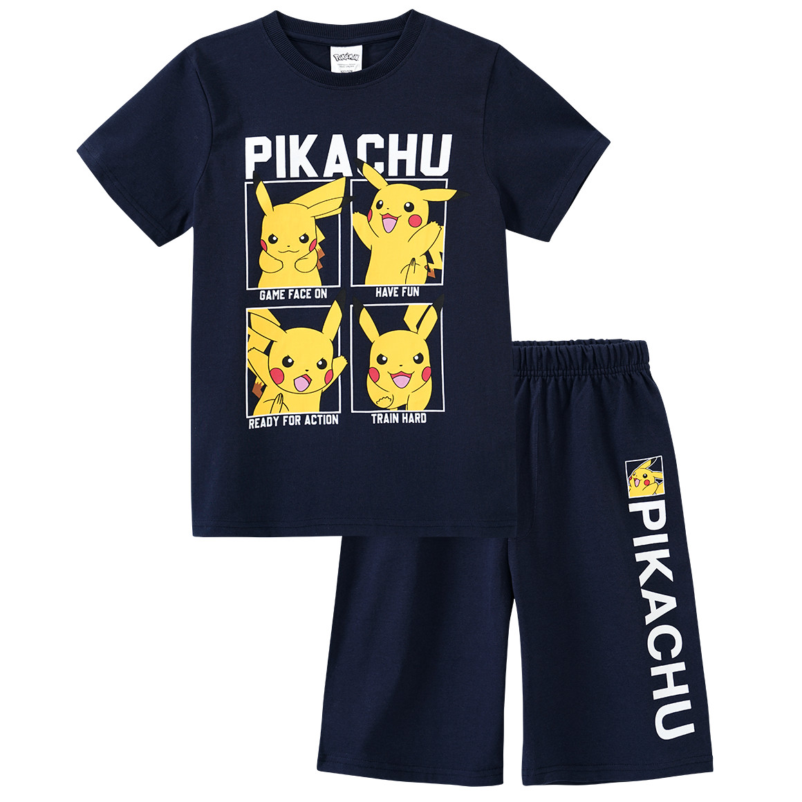 Topolino Pokémon Shorty mit großem Print dunkelblau