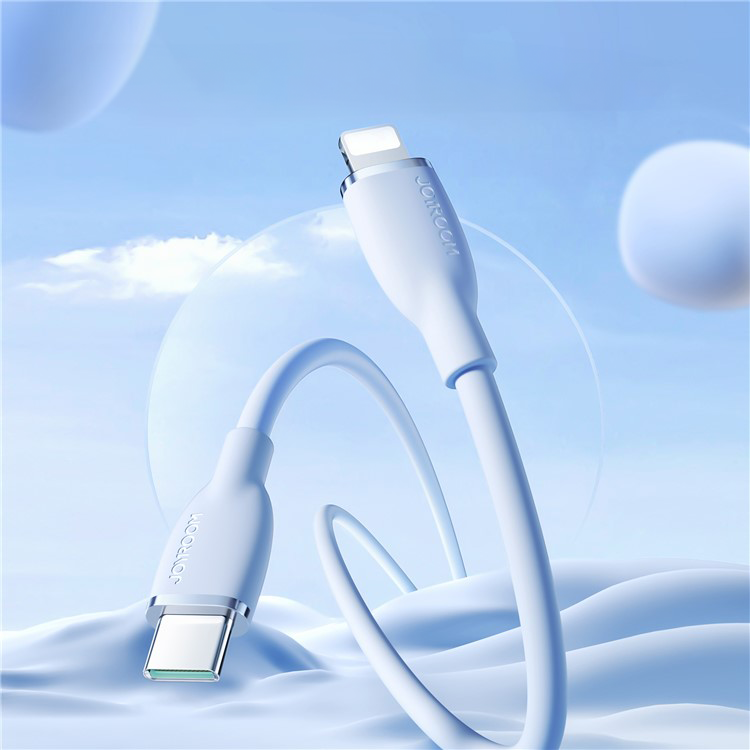 (1.2m) 30W USB C auf Lightning Ladekabel Silikon Datenkabel - Lila