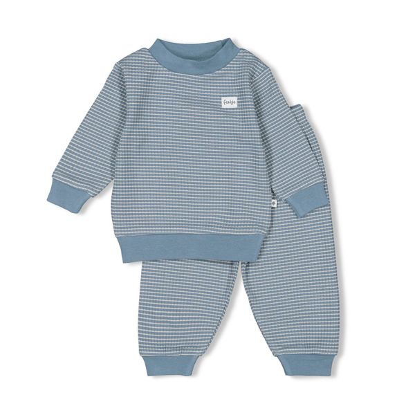 Feetje Pyjama Wafel Ijs Blauw