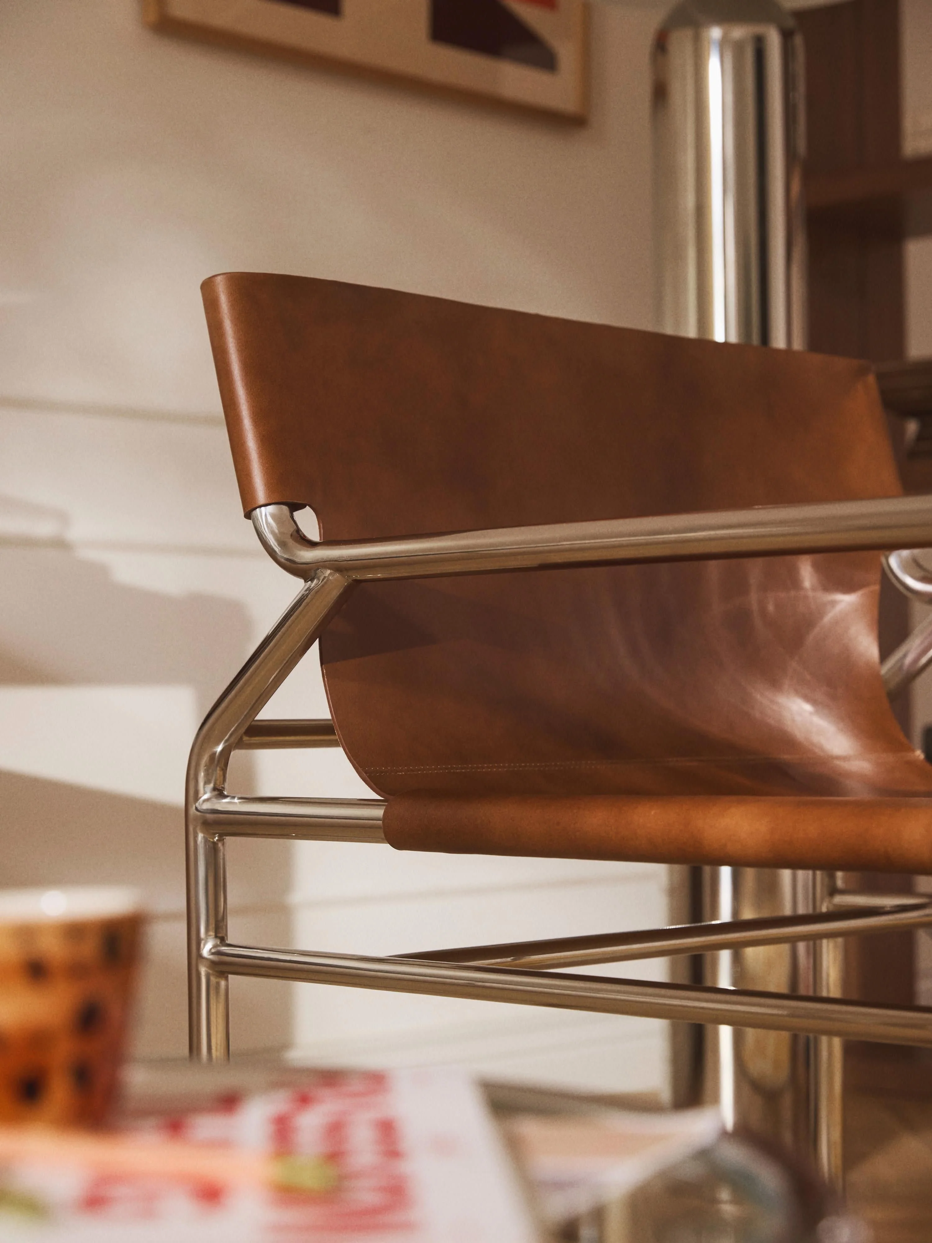 Leren loungefauteuil Dion