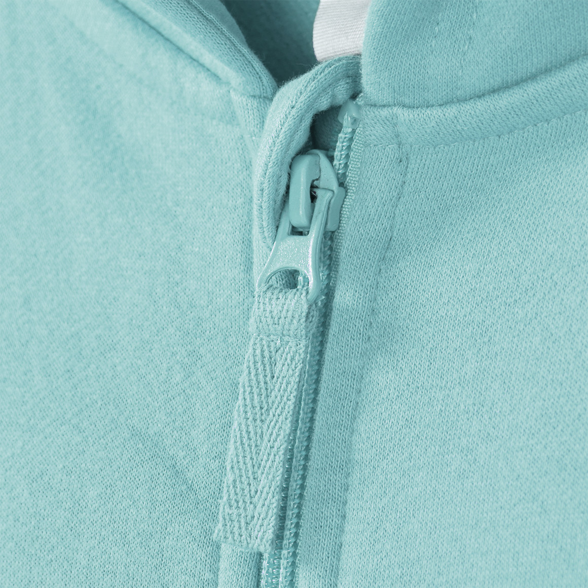Famy Mädchen Sweatjacke mit Bio-Baumwolle helltürkis