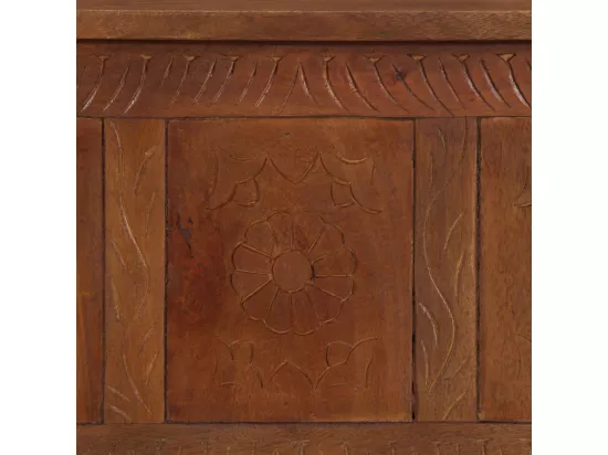Boîte de rangement 110x30x40 Bois de manguier solide
