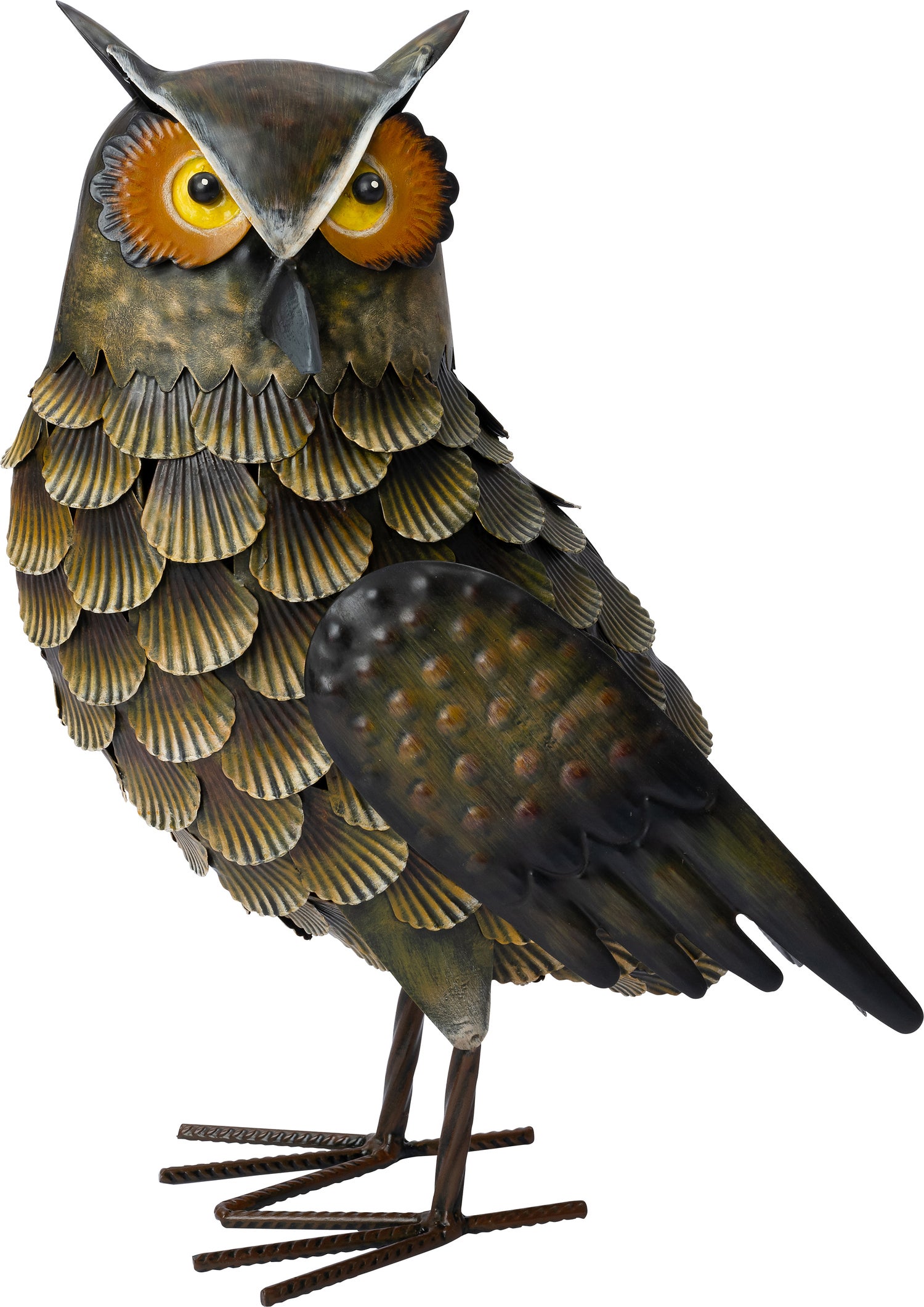 Intratuin tuinbeeld Aves uil bruin 30 x 18 x 42 cm