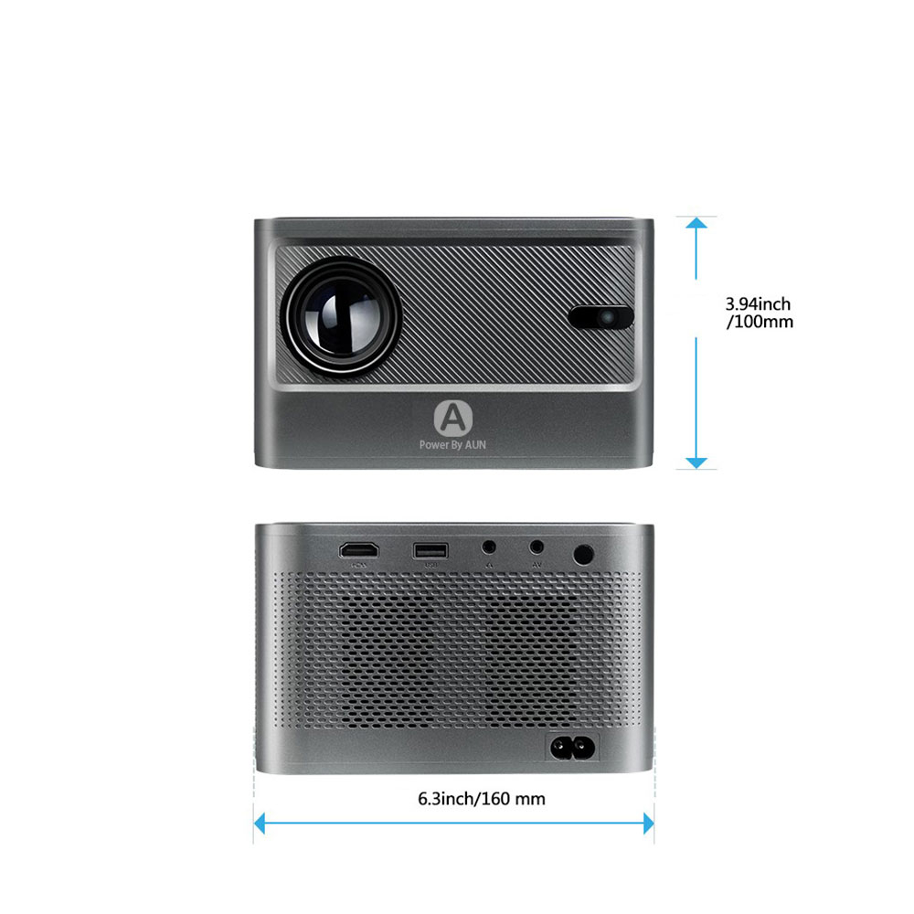 Multimedia LED Projektor Beamer Heimkino (4200 Lumen) 720p / HDMI / WiFi (2.4/5GHz) / Android 9.0 / Airplay / Miracast - Schwarz
