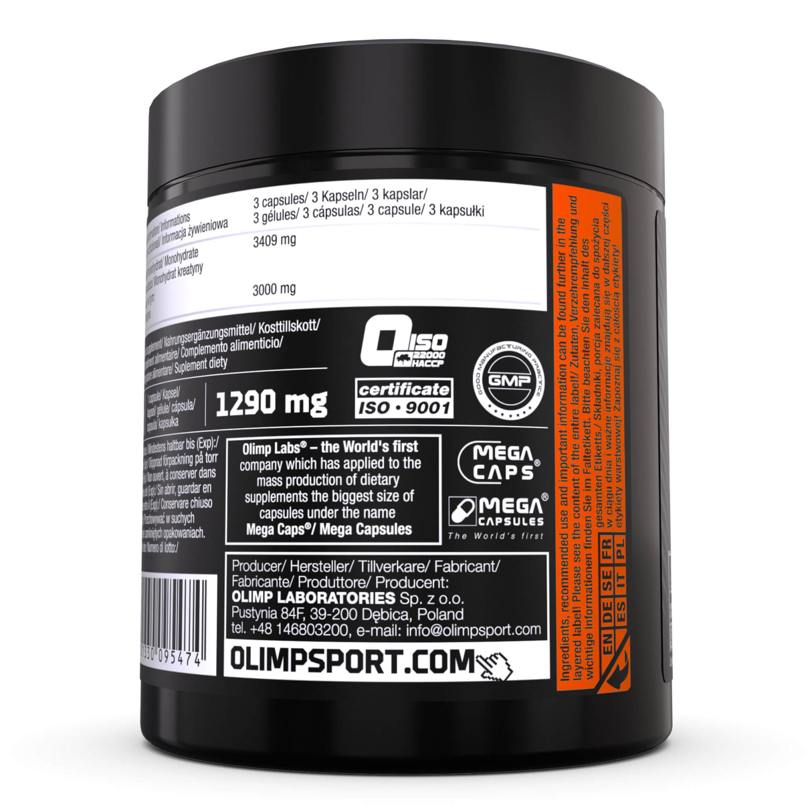 Creatine 1000 Mega Caps (180 Kapseln)