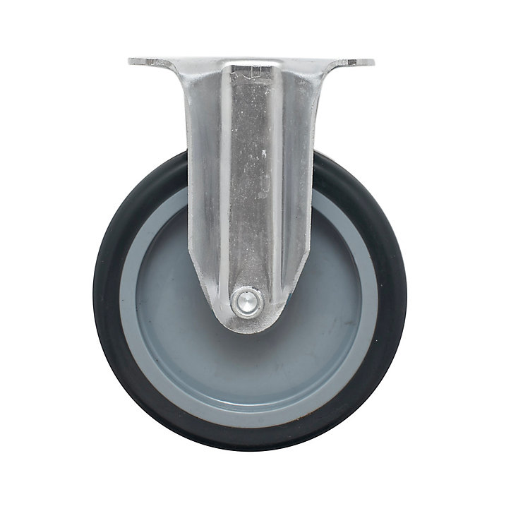 Roulette fixe à platine fixe ø 10 cm, charge max 70 kg