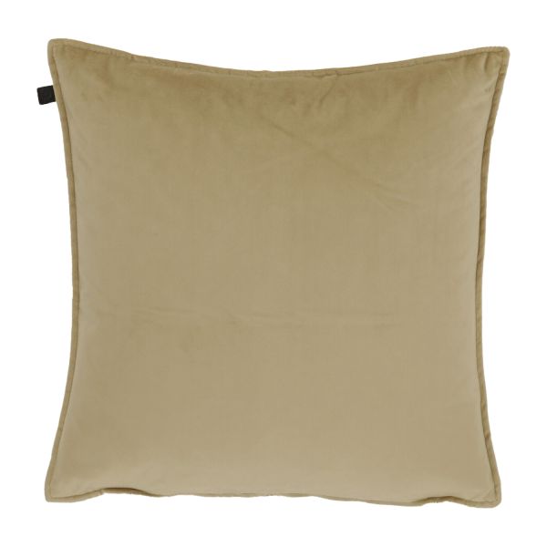 Overseas Middlestitch Kussen- 45 x 45 cm – Velours – Beige