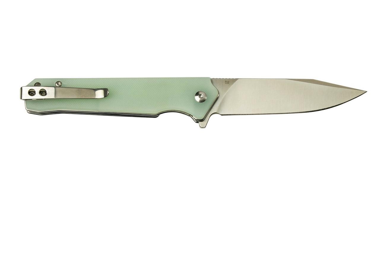 QSP Knife Mamba V2 QS111-J1, Satin, Jade G10, zakmes