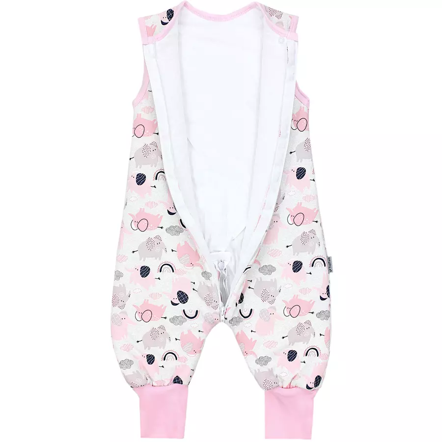TupTam Winter Babyschlafsack mit Beinen 2,5 Tog hellrosa