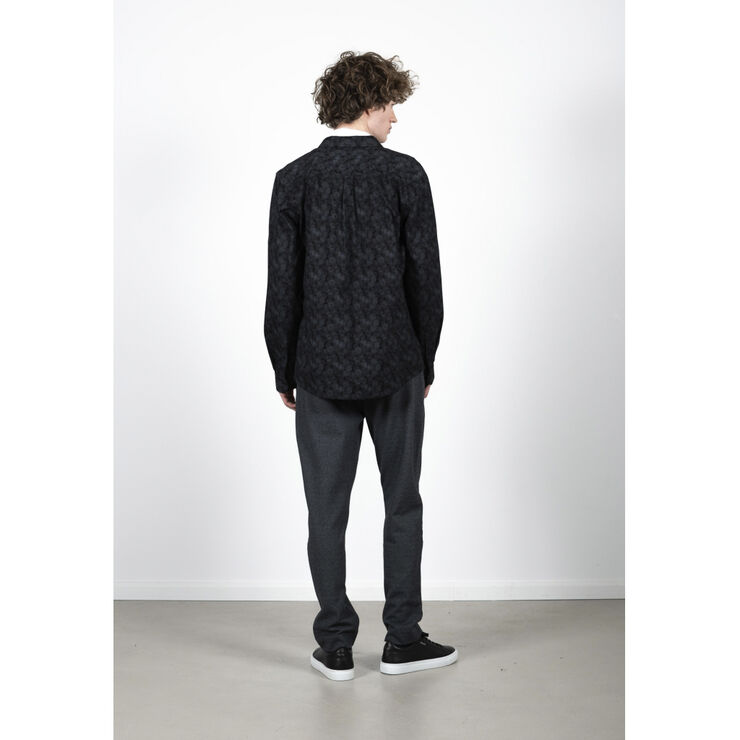Clean Cut Copenhagen Clean Formal AOP Stretch Shirt LS Col