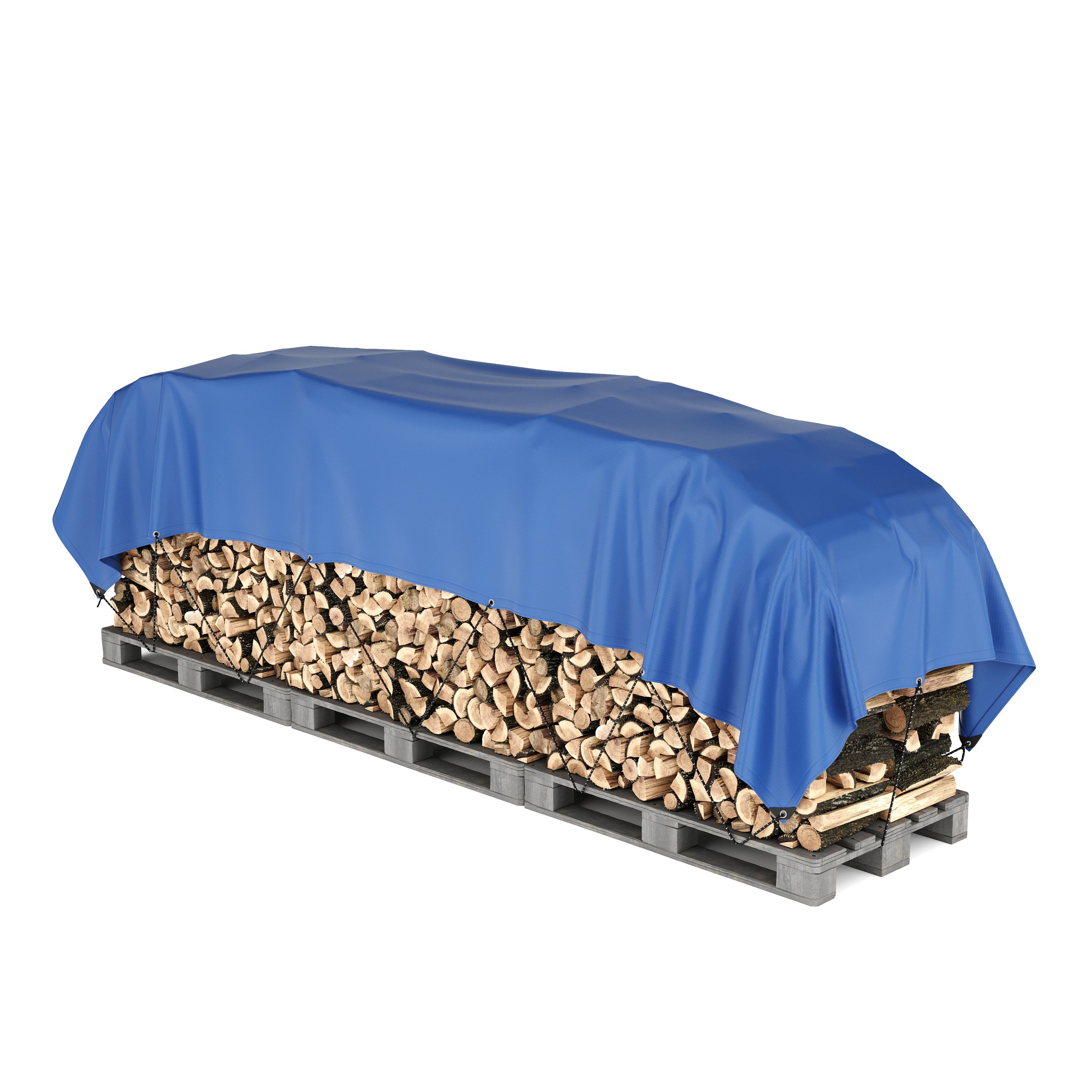 Abdeckplane PVC 450g/m2 blau 2 x 5 m