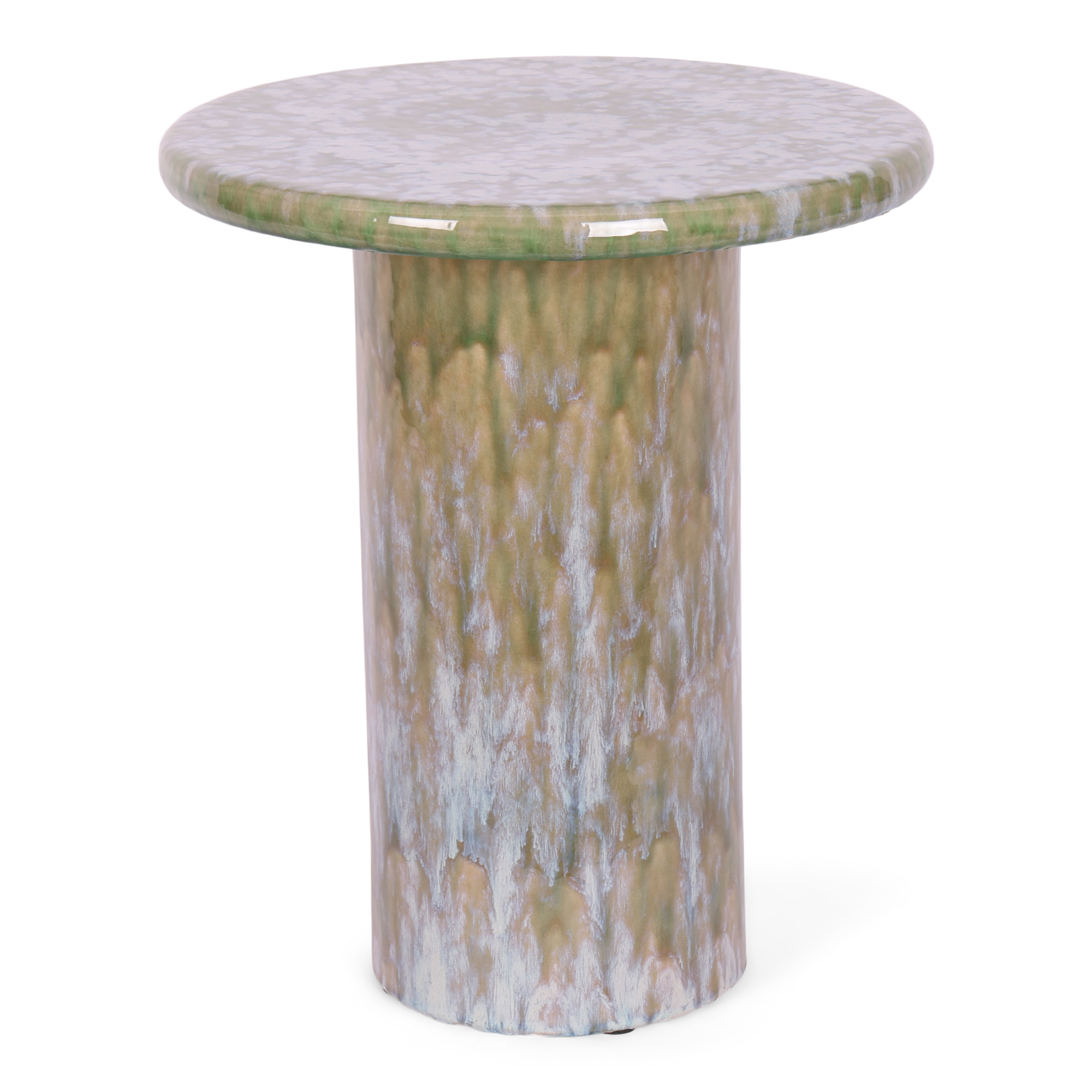 Bijzettafel Nino keramiek Ø40 cm sea green