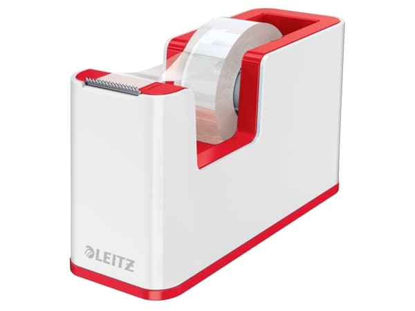 Leitz WOW - Dispenser med kontortape - skrivebord - rød
